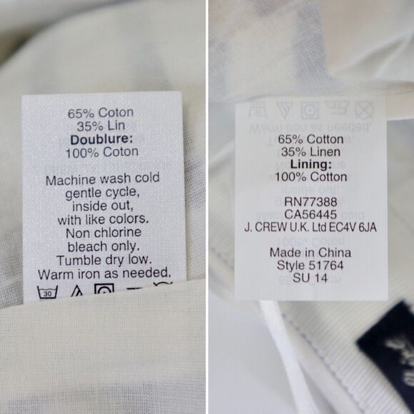 NWT J Crew Size 4 The Pencil Skirt Lined Nautical Stripe Blue White - Picture 12 of 12